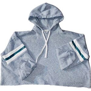 American Eagle Cropped Oversized Varsity Sweatshirt